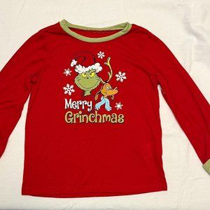 Grinch “Merry Grinchmas’ Long Sleeve Childs Top Size 5T